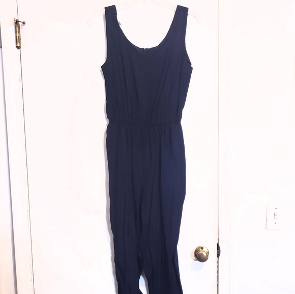 Navy Jumpsuit With Jacket - Picture 6 of 7